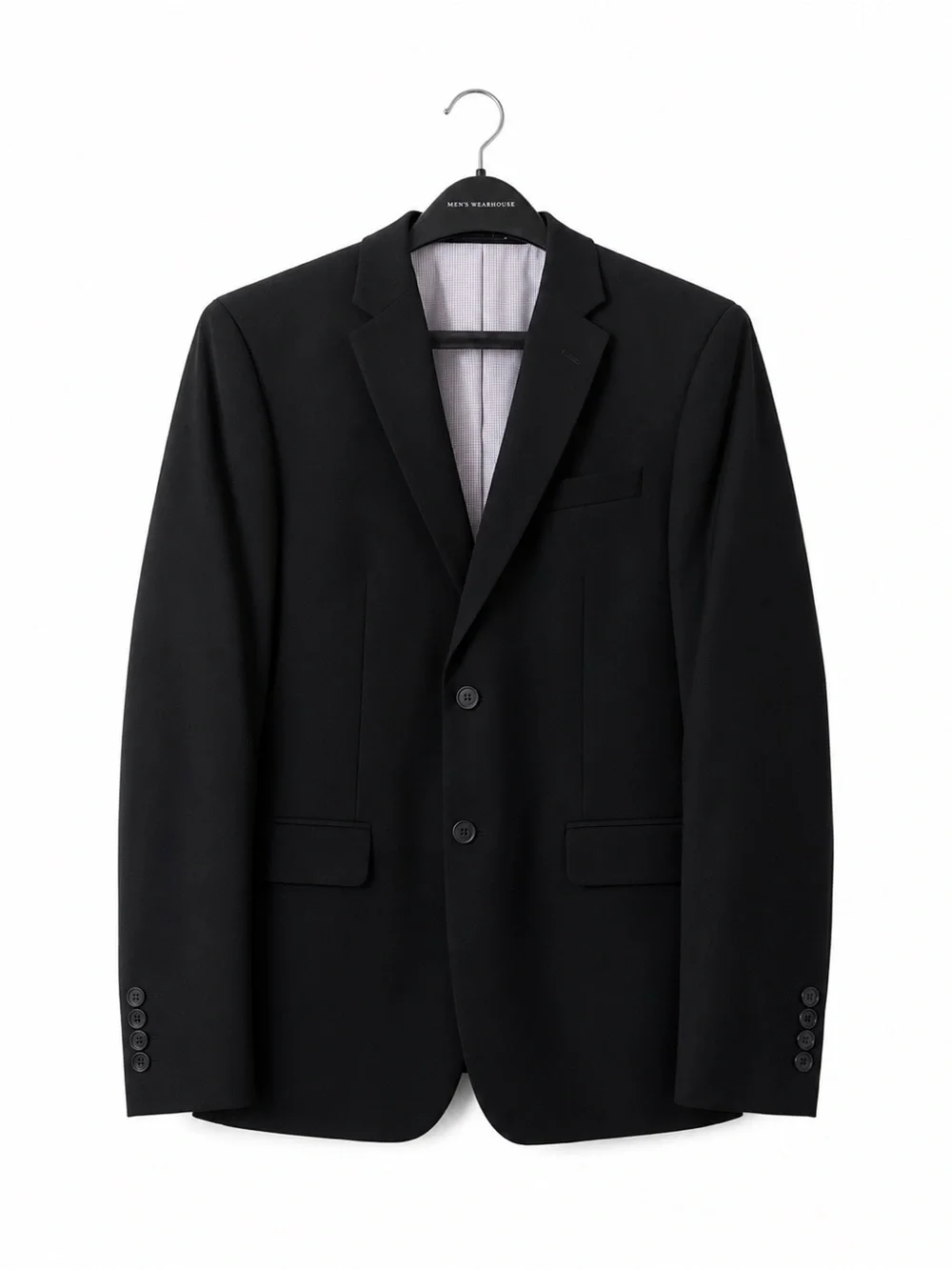 Egara Men’s Black Skinny Fit Stretch Blazer Sport Coat Size 38 Short